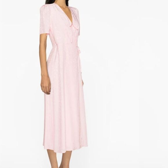 SLEEPER Lola Printed Midi Dress NWT Large $420 - Picture 9 of 10